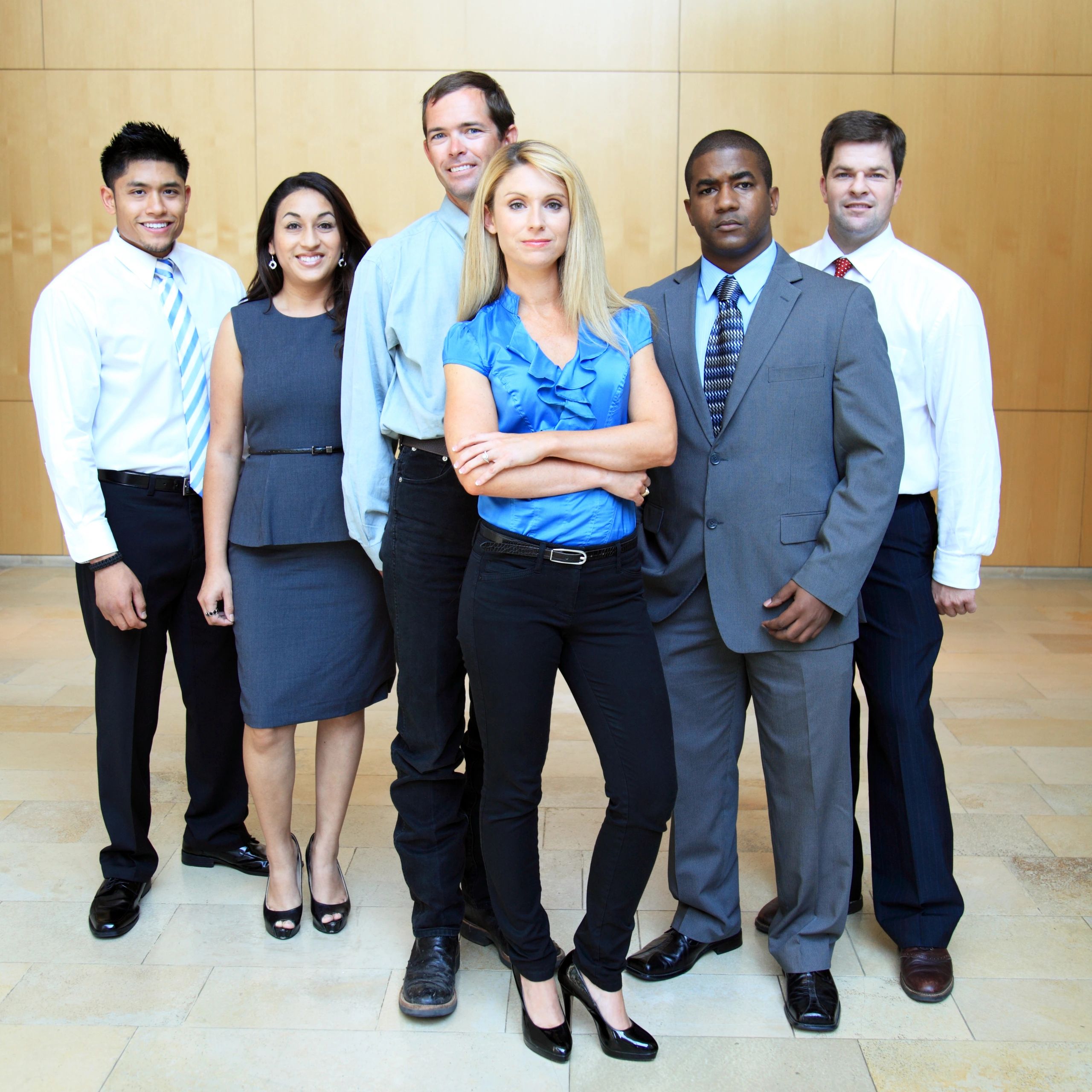 Business support partners team portrait